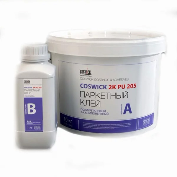 Клей для паркета Coswick PU 2K 205 11,2 кг - купить в СПб в интернет-магазине Си
