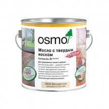 Паркетное масло OSMO Hartwachs-Öl Масло с твердым воском Original (0,75л) Бесц/глянц, шелк/мат, мат, полумат.