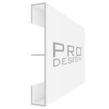 Плинтуса Pro Design Алюминиевая вставка 1964 Белый муар 70мм