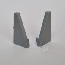 Плинтуса Pro Design Комплект заглушек плинтуса 570 серый для анодированного