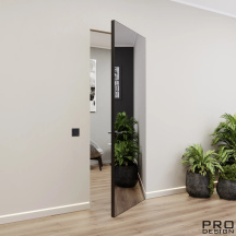 Двери межкомнатные Pro Design Комплект скрытой двери Pro Design Glass Зеркало графит