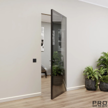 Двери межкомнатные Pro Design Комплект скрытой двери Pro Design Glass Crystal Graphite